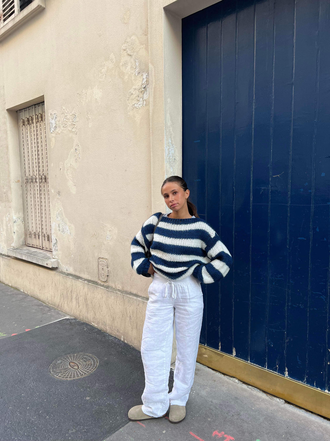 Emily | Striped Off-Shoulder Sweater