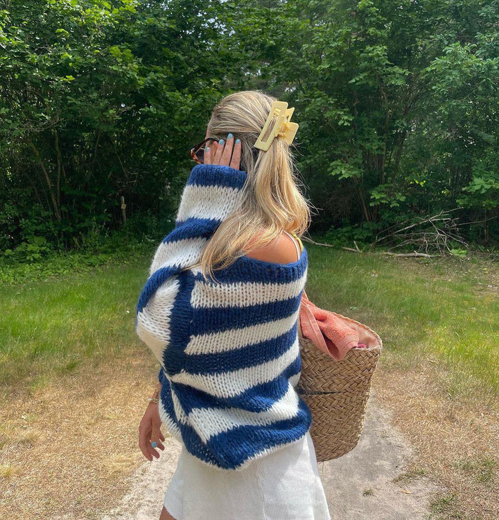Emily | Striped Off-Shoulder Sweater