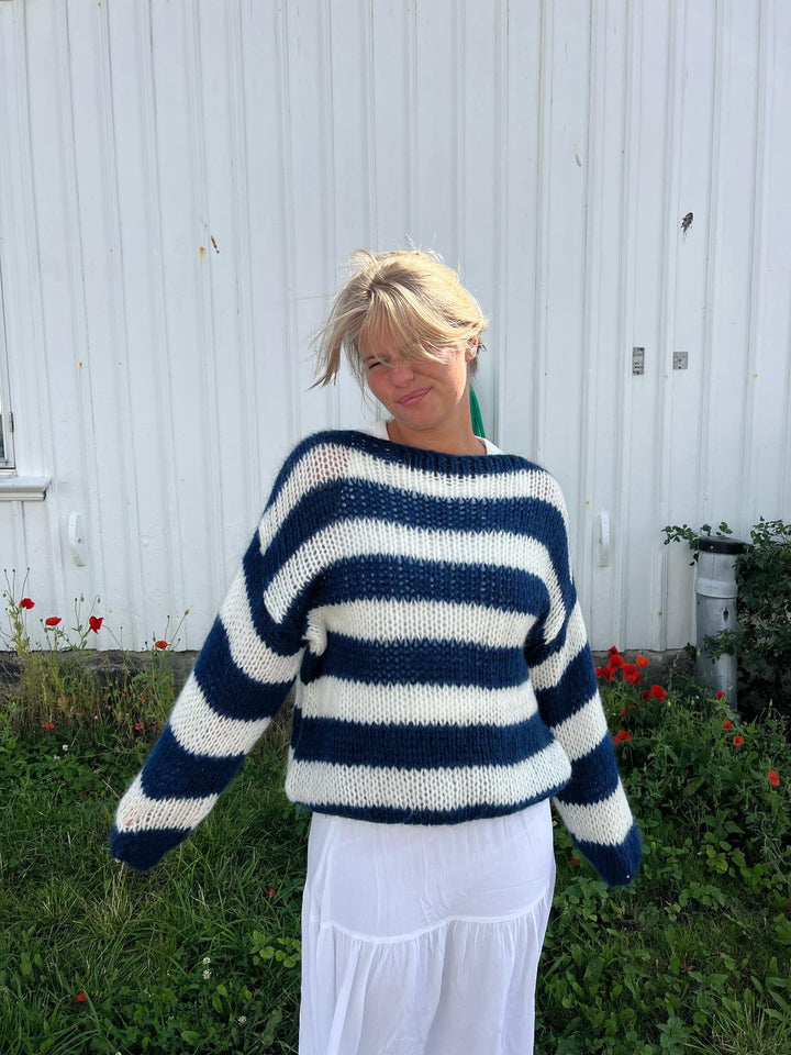 Emily | Striped Off-Shoulder Sweater