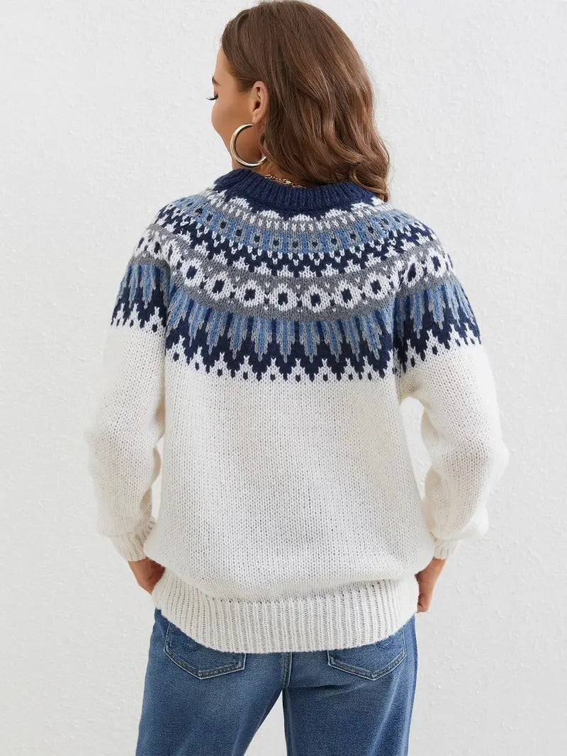 Raya | Classic Fair Isle Pattern Sweater