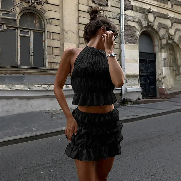 Lorraine | Chic Ruffled Two-Piece Set