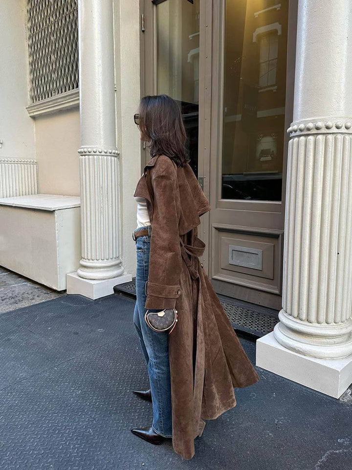 Madison | Suede Trench Coat