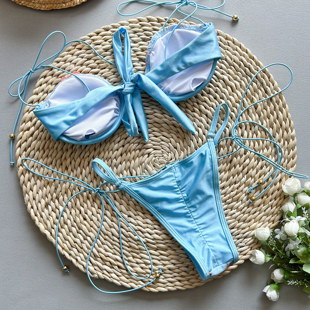 Aster | Delicate Embroidered Bikini