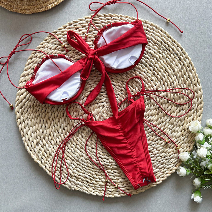 Aster | Delicate Embroidered Bikini