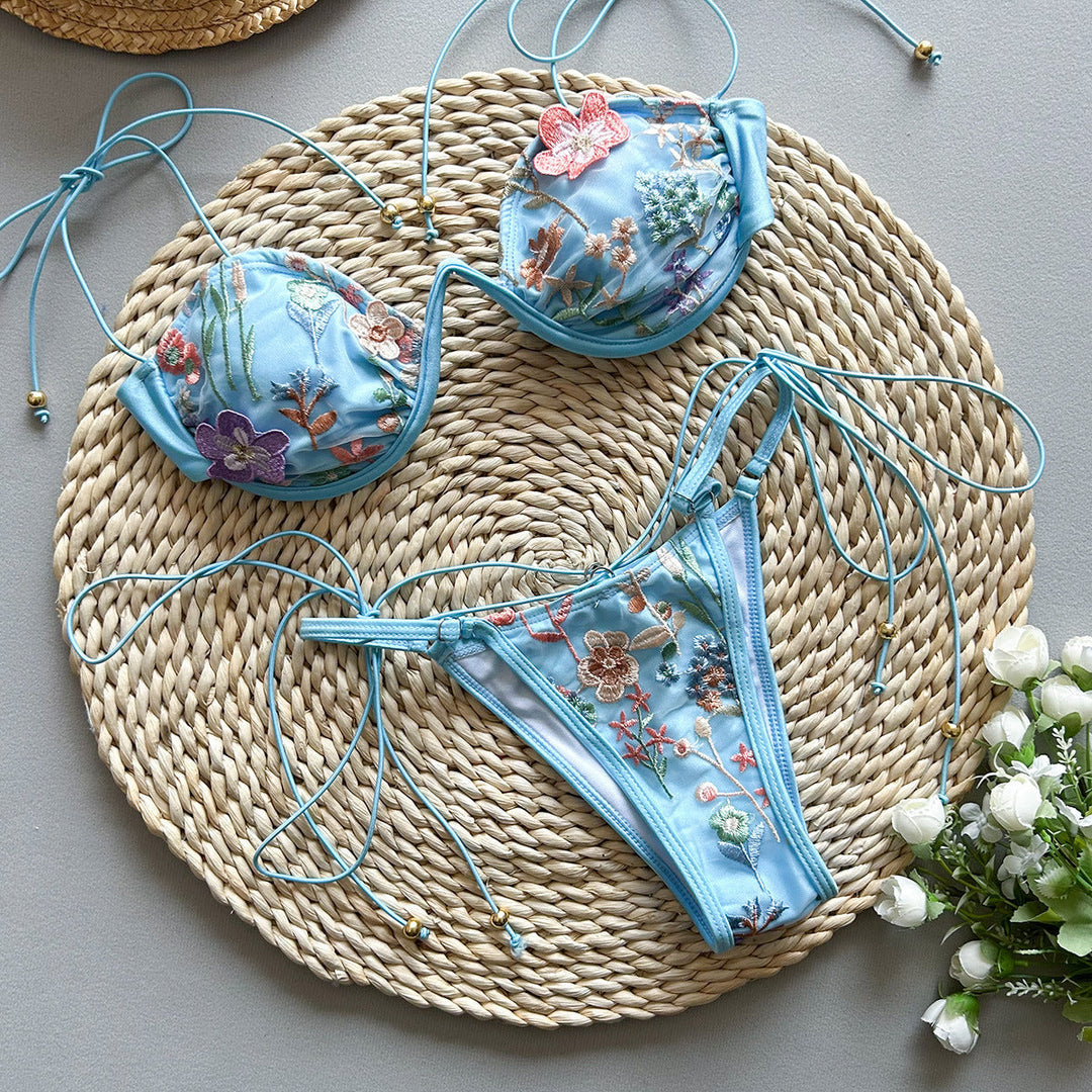 Aster | Delicate Embroidered Bikini