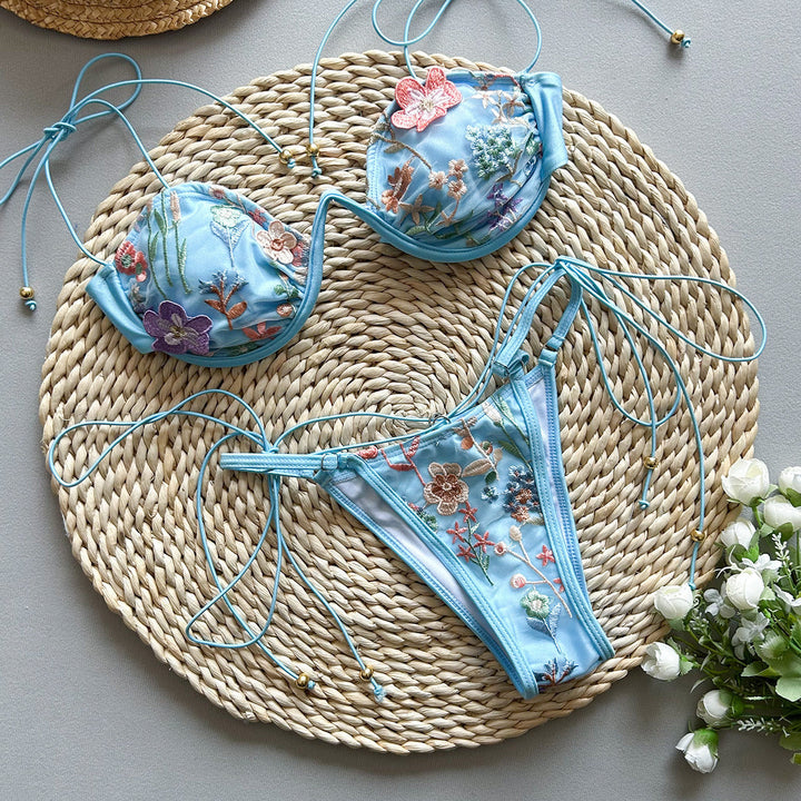 Aster | Delicate Embroidered Bikini