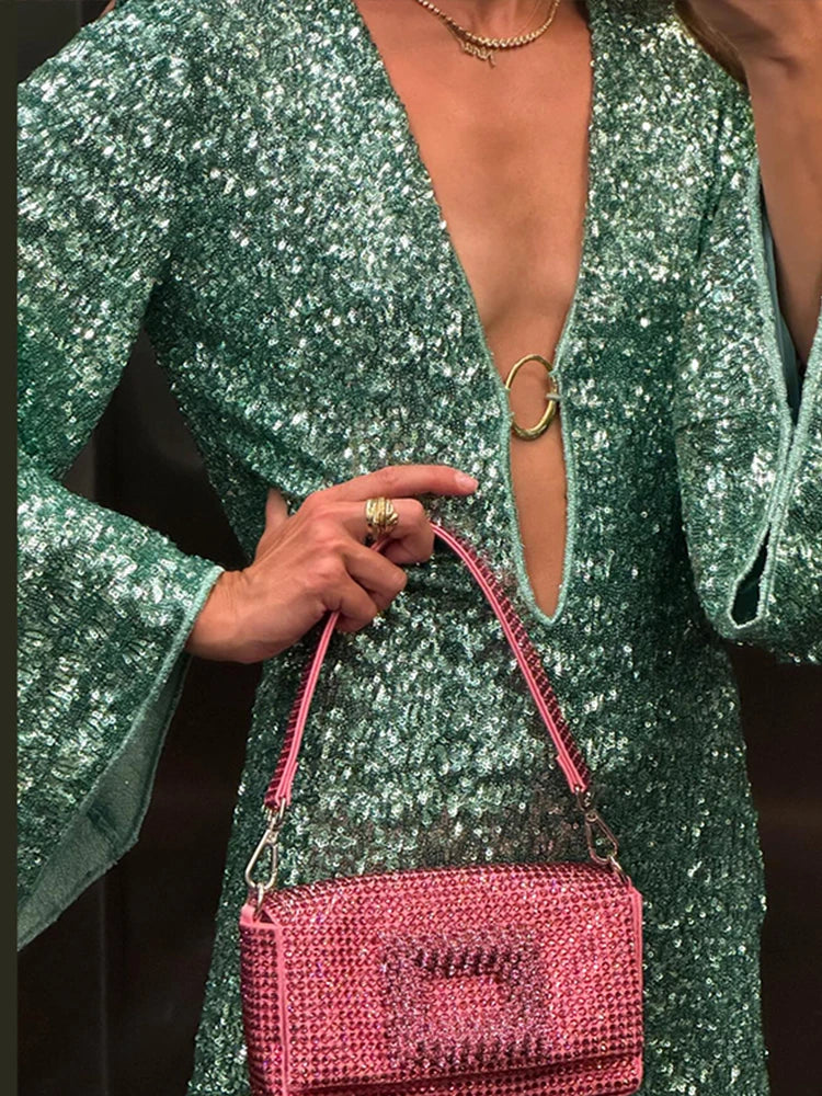 Candice | Elegant Sequin Long Sleeve Dress