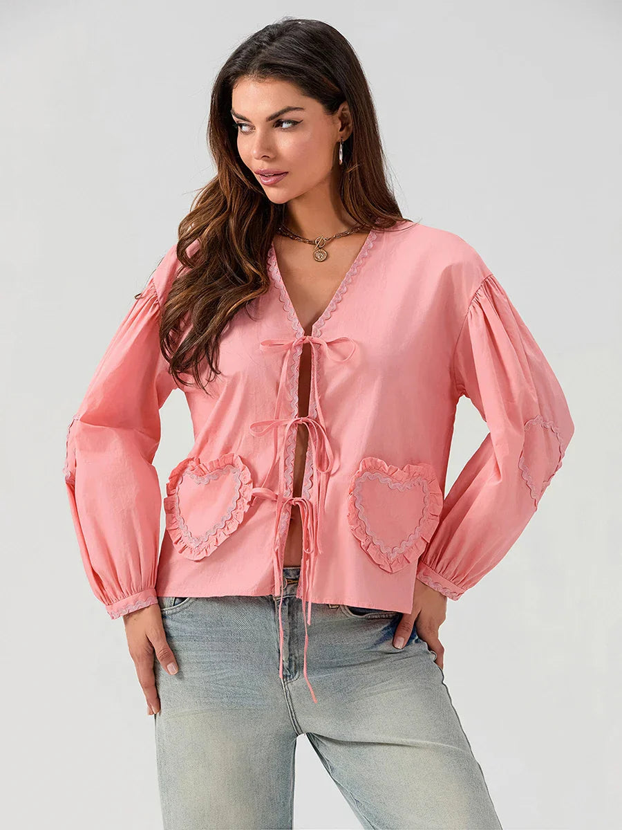 Adalynn | Casual Chic Pocket Blouse