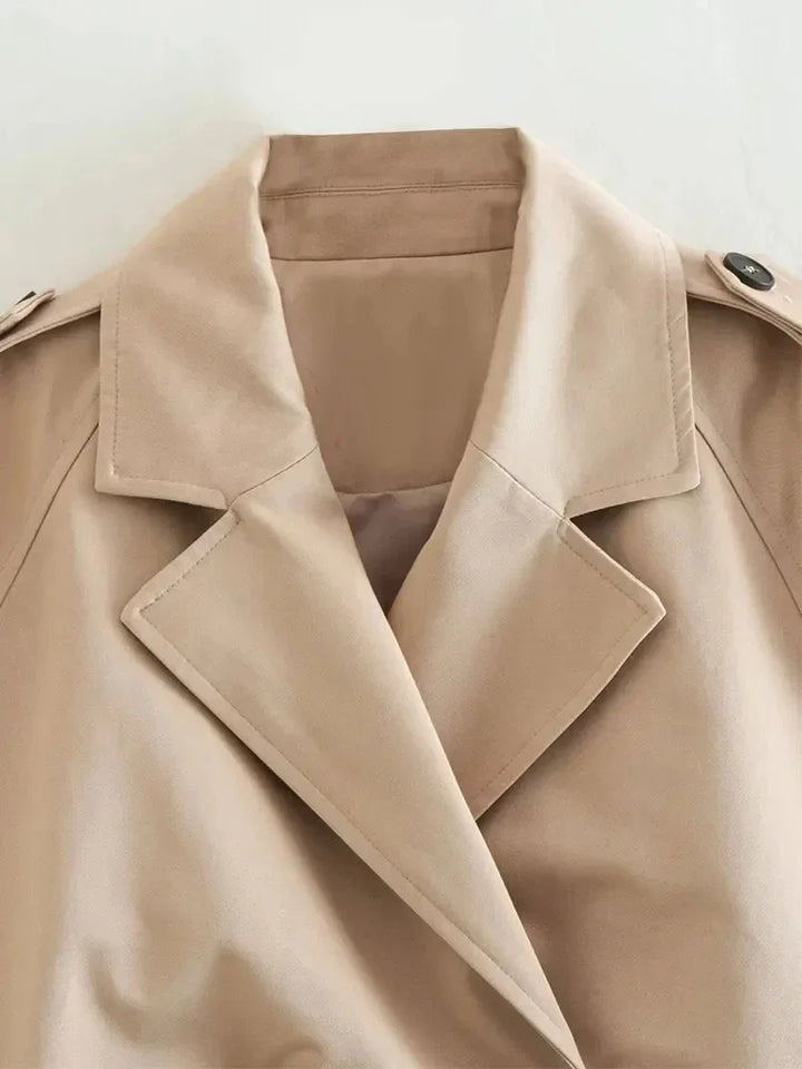 Celeste | Cropped Trench Coat
