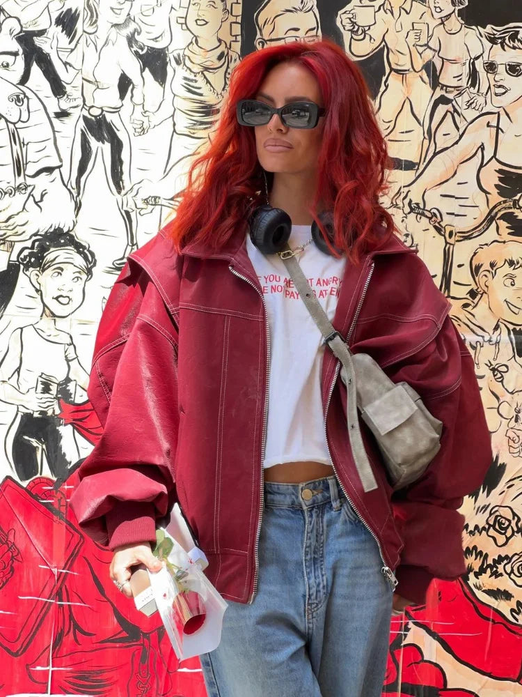 Helena | Bold Leather Jacket