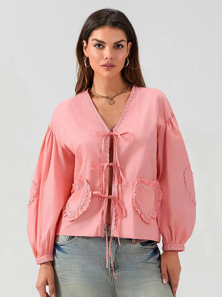 Adalynn | Casual Chic Pocket Blouse
