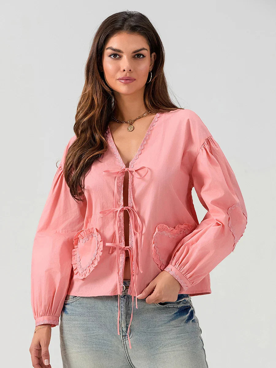 Adalynn | Casual Chic Pocket Blouse