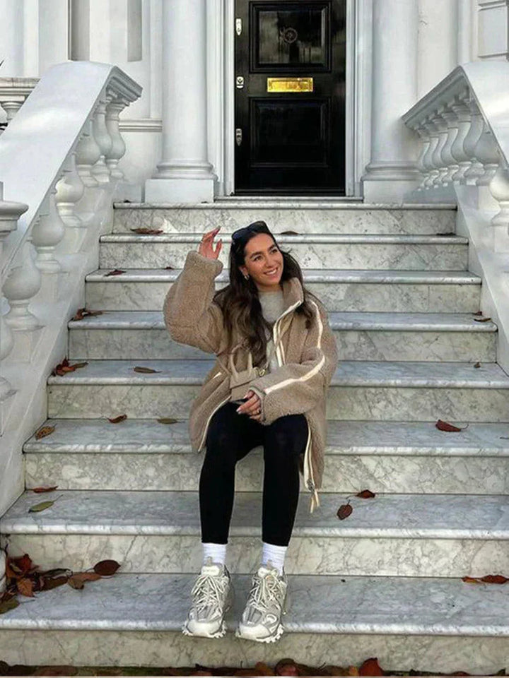 Olivia | Zip-Up Teddy Jacket