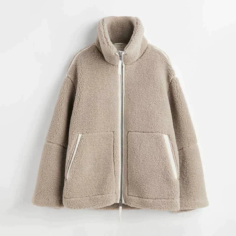 Olivia | Zip-Up Teddy Jacket