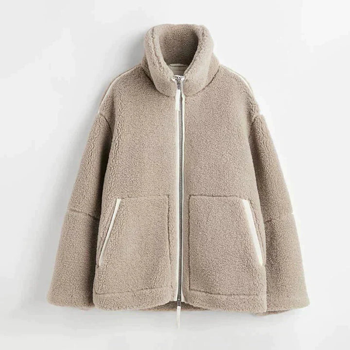 Olivia | Zip-Up Teddy Jacket