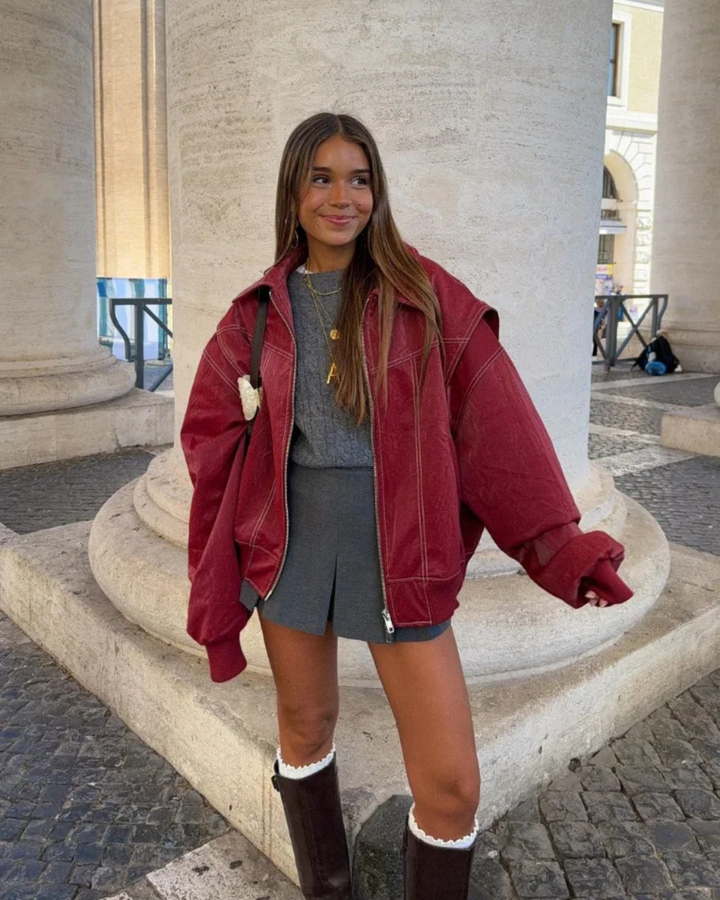 Helena | Bold Leather Jacket