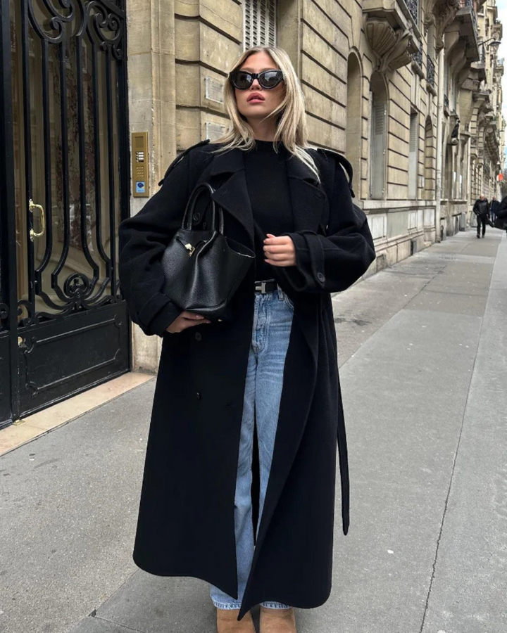 Anika | Classic Black Coat