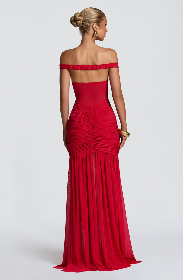 Audrey Maxi Dress - Red