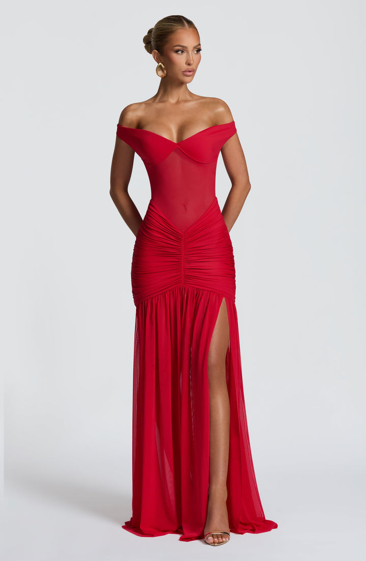 Audrey Maxi Dress - Red