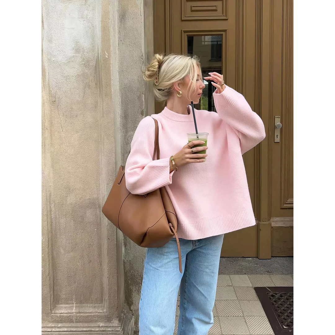 Chloe | Pink Oversized Sweater
