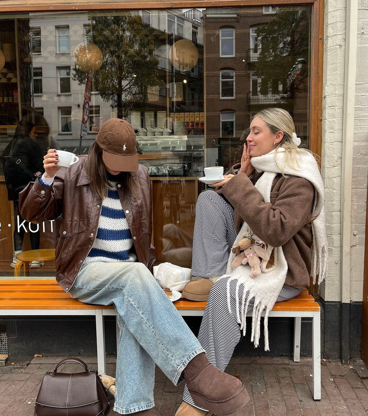 Emily | Striped Off-Shoulder Sweater